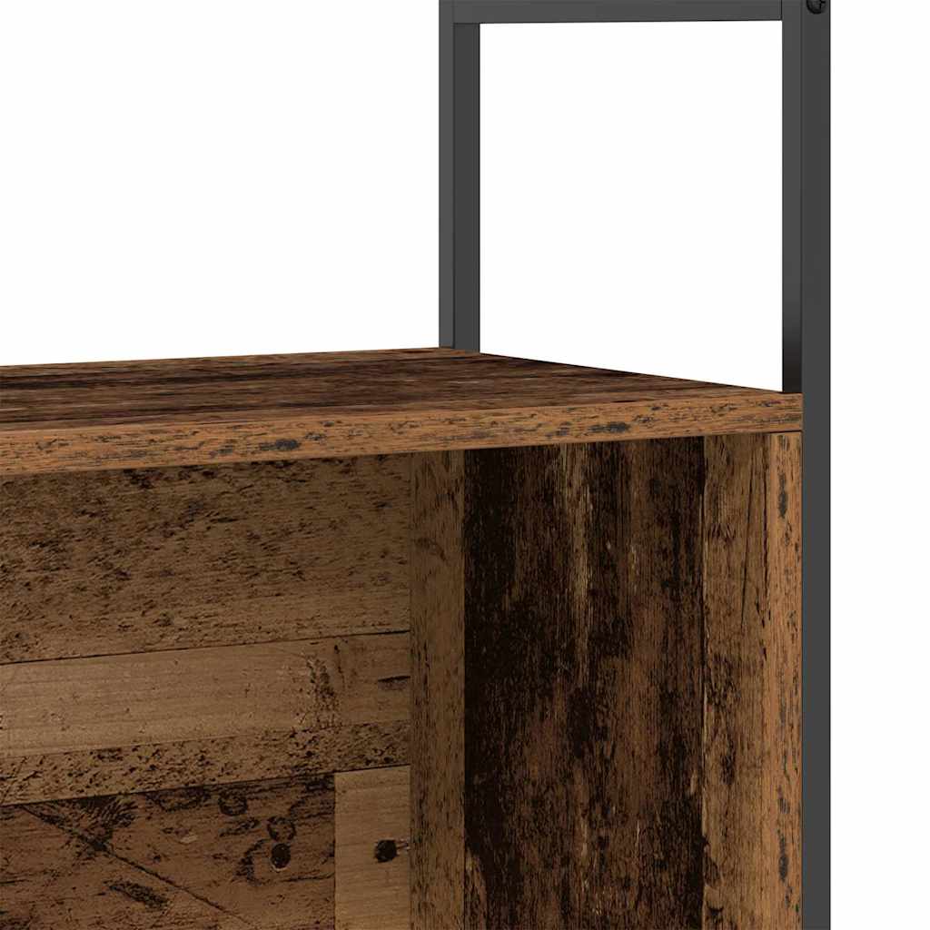 Regal Räuchereiche 80 x 30 x 78.5 cm Holzwerkstoff