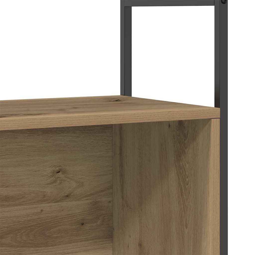 Regal Eiche handwerklich 80 x 30 x 78.5 cm Holzwerkstoff