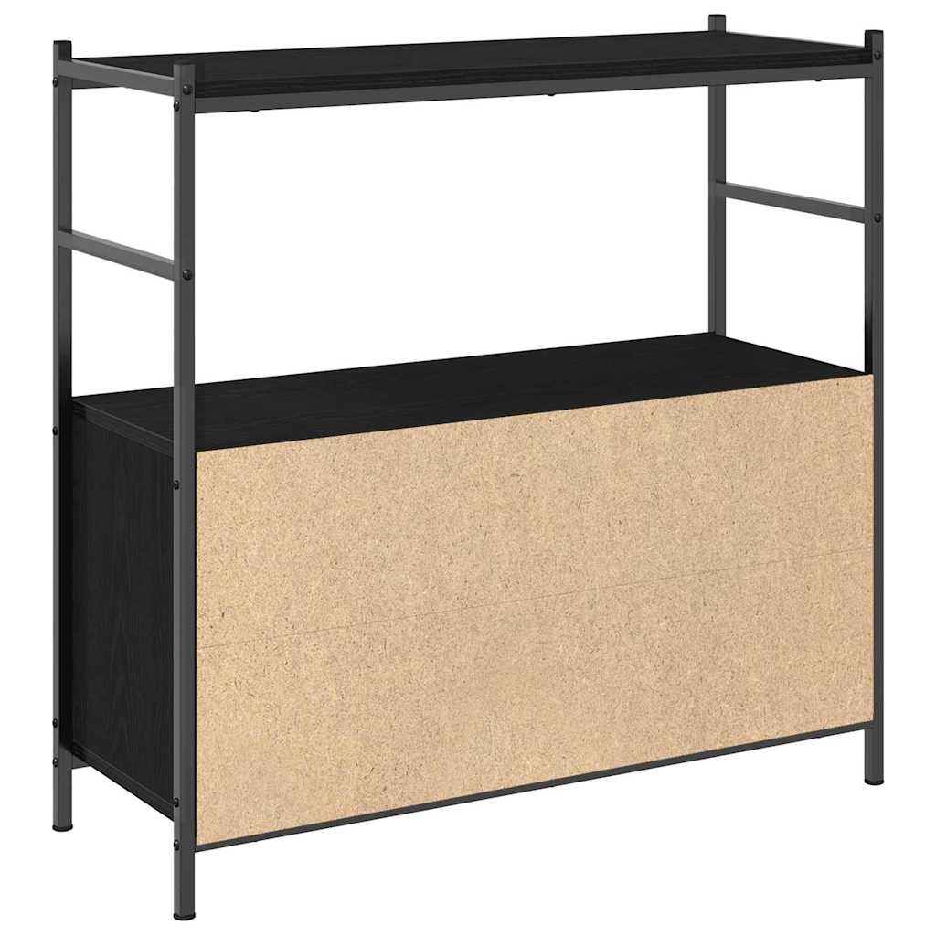 Regal Schwarze Eiche 80 x 30 x 78.5 cm Holzwerkstoff