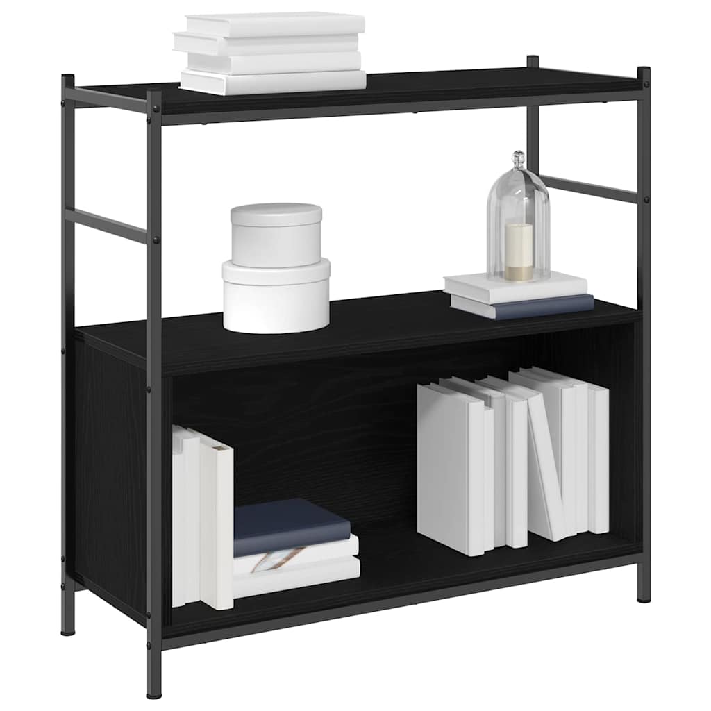 Regal Schwarze Eiche 80 x 30 x 78.5 cm Holzwerkstoff