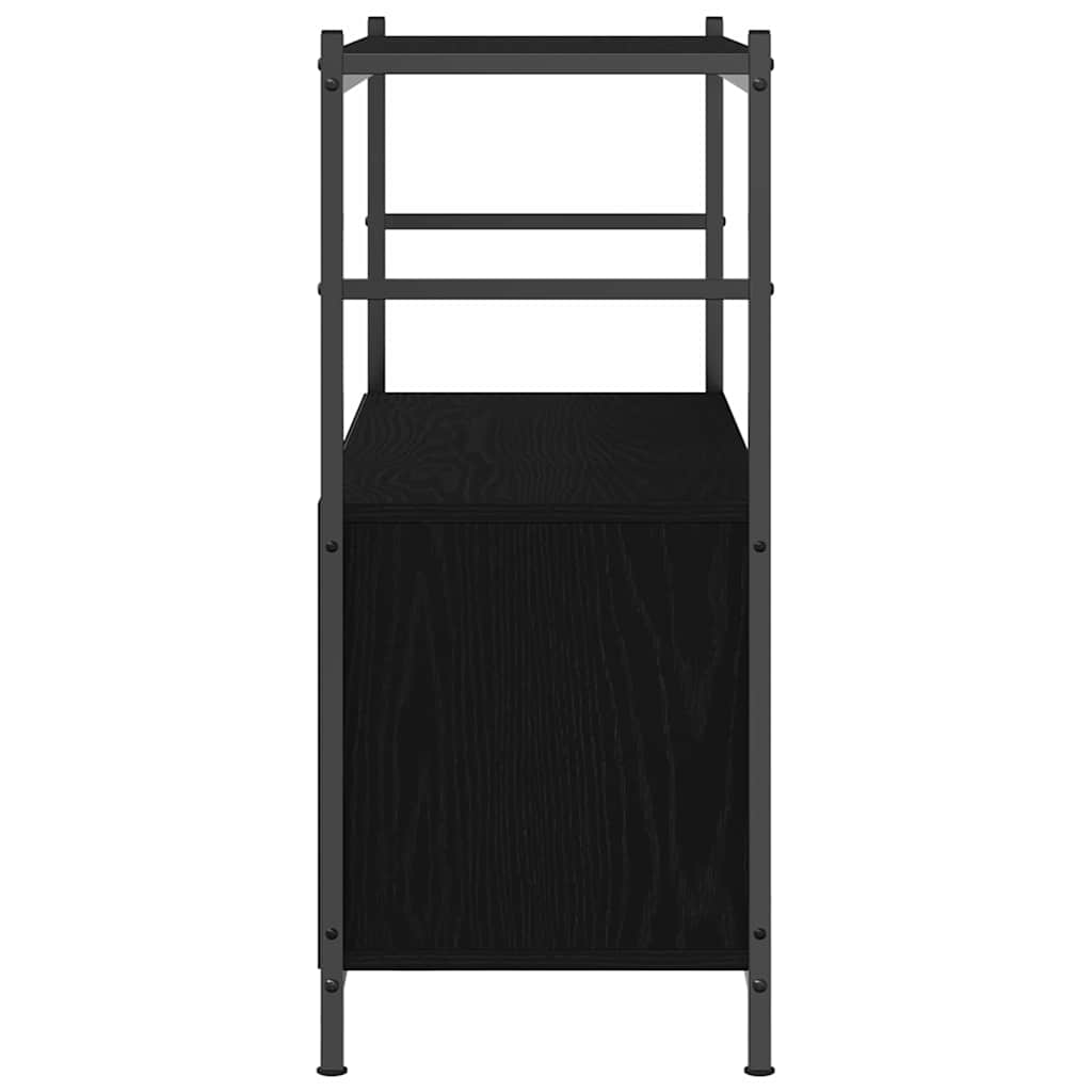 Regal Schwarze Eiche 80 x 30 x 78.5 cm Holzwerkstoff