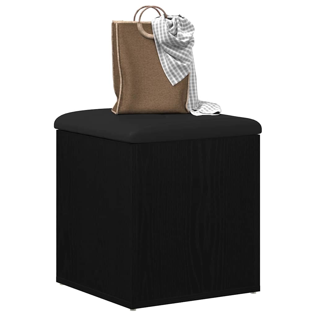 Aufbewahrungsbank Schwarze Eiche 42 x 42 x 45 cm Holzwerkstoff