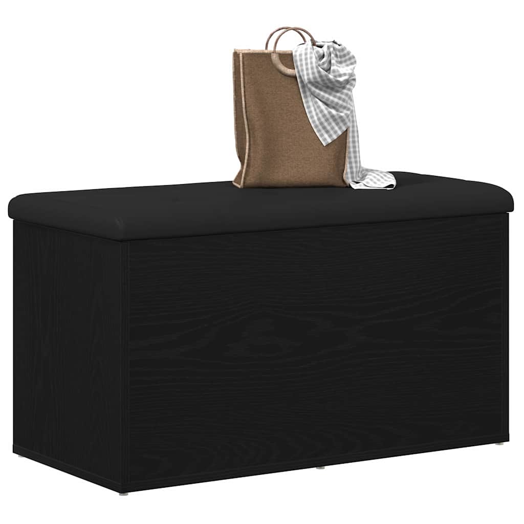 Aufbewahrungsbank Schwarze Eiche 82 x 42 x 45 cm Holzwerkstoff