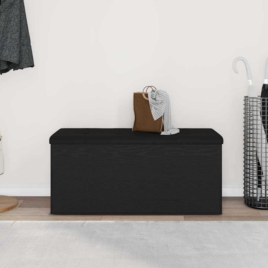 Aufbewahrungsbank Schwarze Eiche 102 x 42 x 45 cm Holzwerkstoff