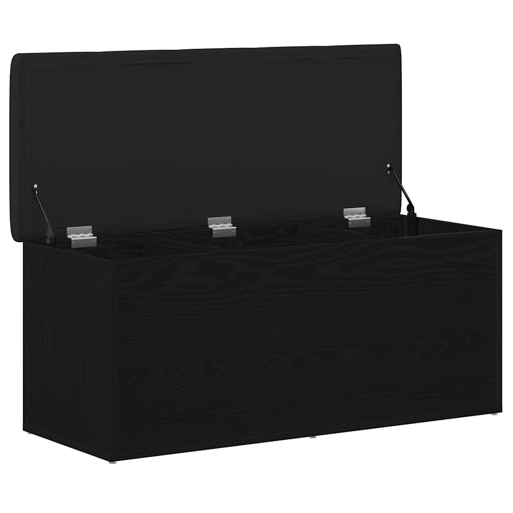 Aufbewahrungsbank Schwarze Eiche 102 x 42 x 45 cm Holzwerkstoff