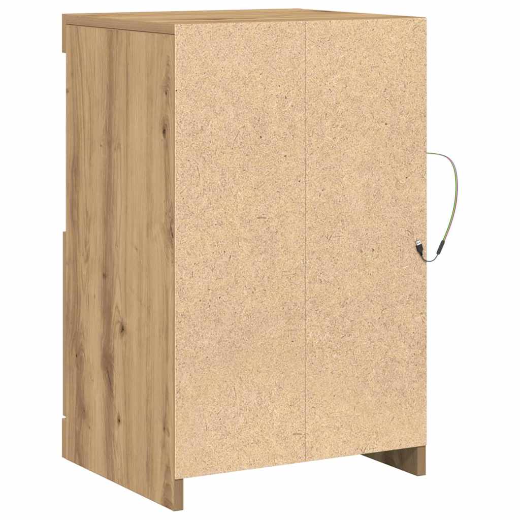 Beistellschrank Eiche handwerklich 41 x 37 x 67 cm