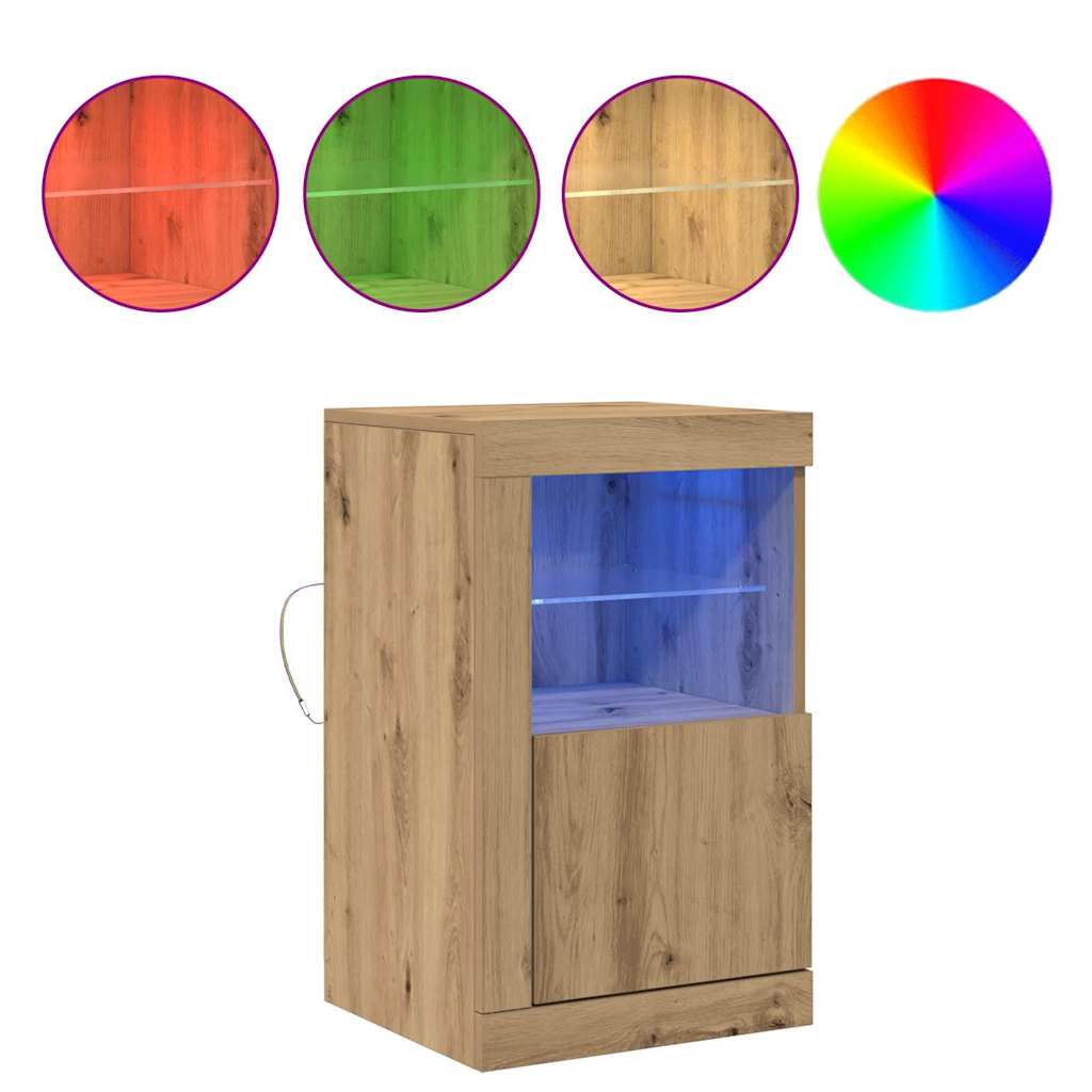 Beistellschrank Eiche handwerklich 41 x 37 x 67 cm