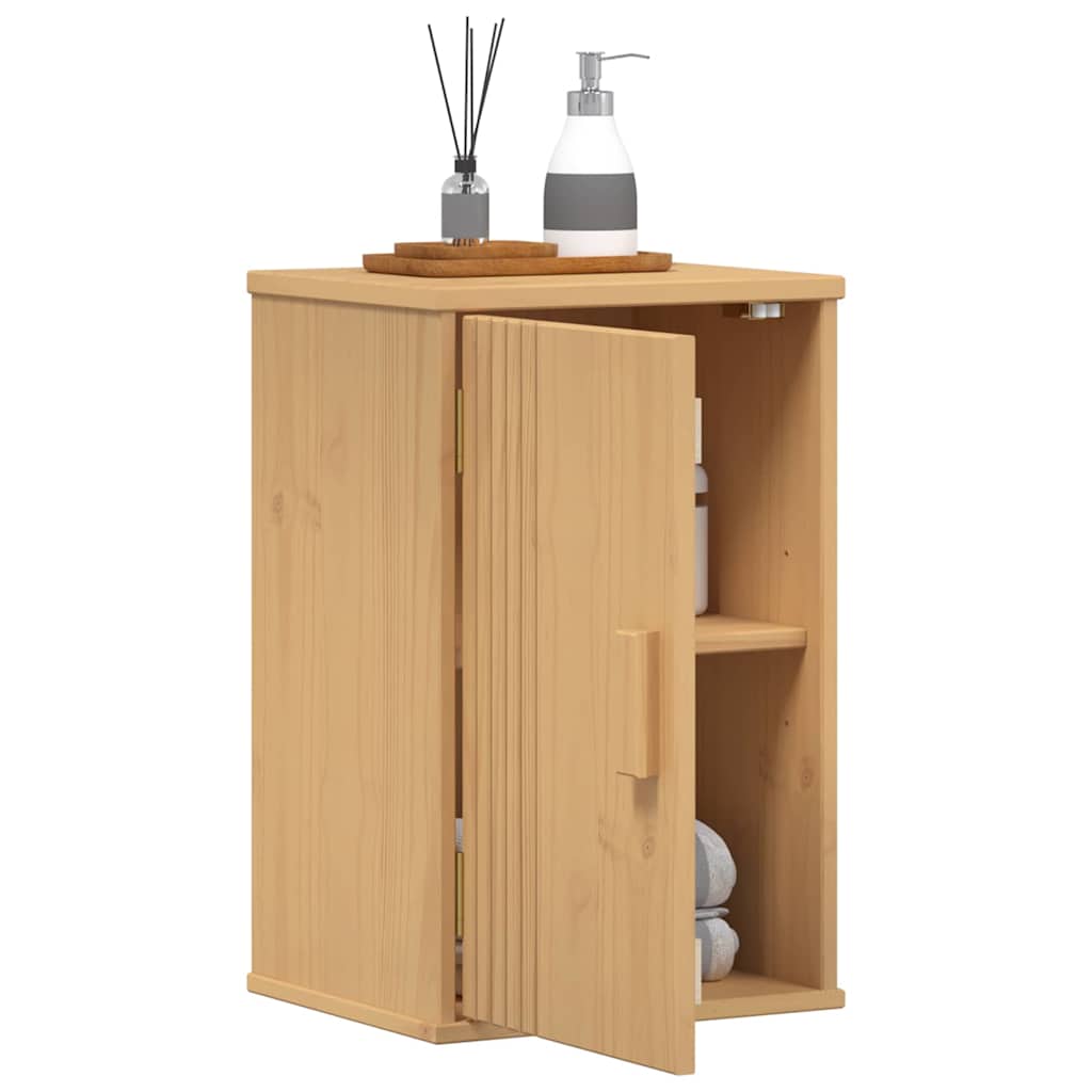 Badezimmer Schrank Braun 35 x 30 x 55 cm Massivholz Kiefer