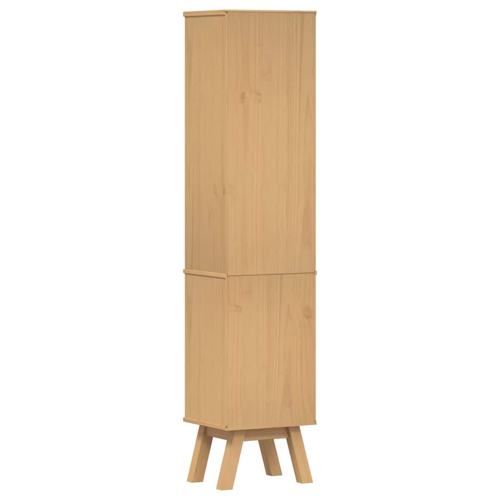 Badezimmer Schrank Braun 35 x 30 x 159 cm Massivholz Kiefer