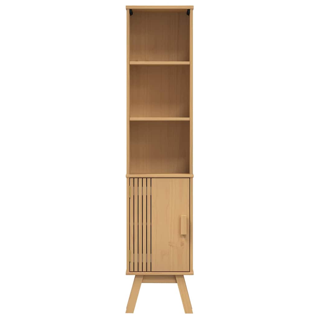 Badezimmer Schrank Braun 35 x 30 x 159 cm Massivholz Kiefer