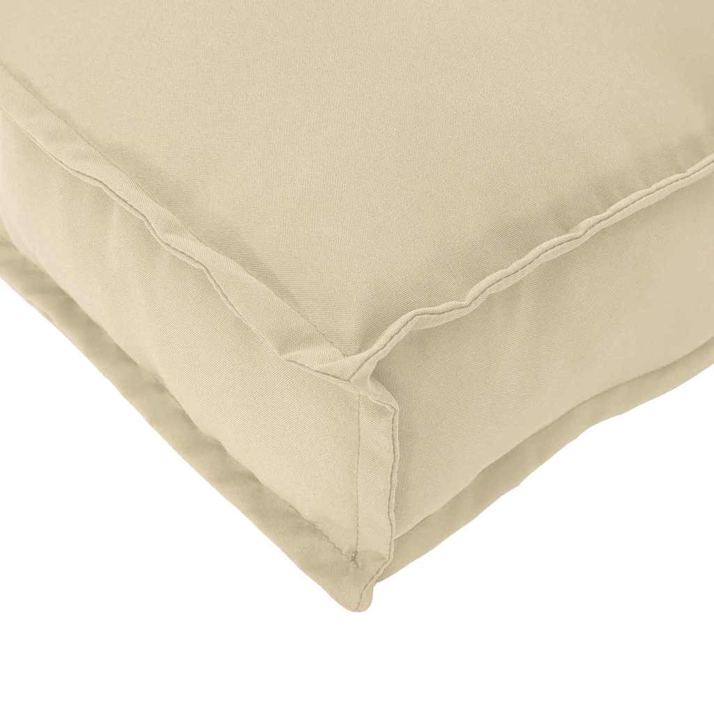 Palettenkissen für Sitzfläche Beige 120 x 80 x 12 cm