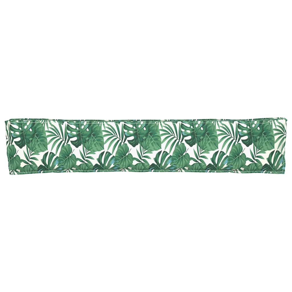 Palettenkissen Floral Blattmuster 200 x 40 x 8 cm Oxford Stoff