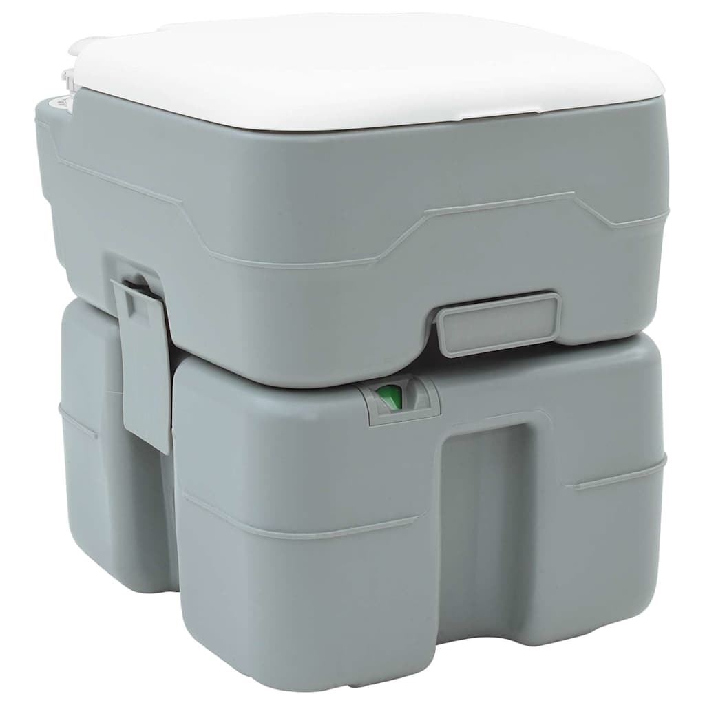 Camping-Toilette Grau 41.5 x 36.5 x 42 cm Plastik