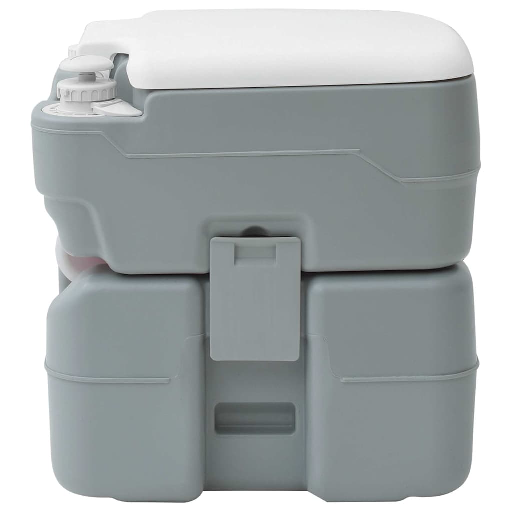 Camping-Toilette Grau 41.5 x 36.5 x 42 cm Plastik