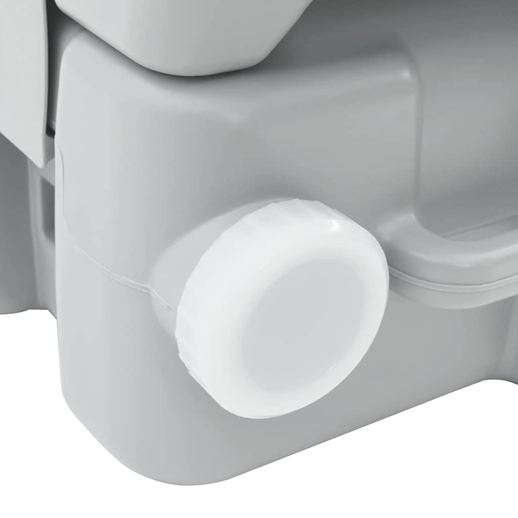 Camping-Toilette Grau 41.5 x 36.5 x 42 cm