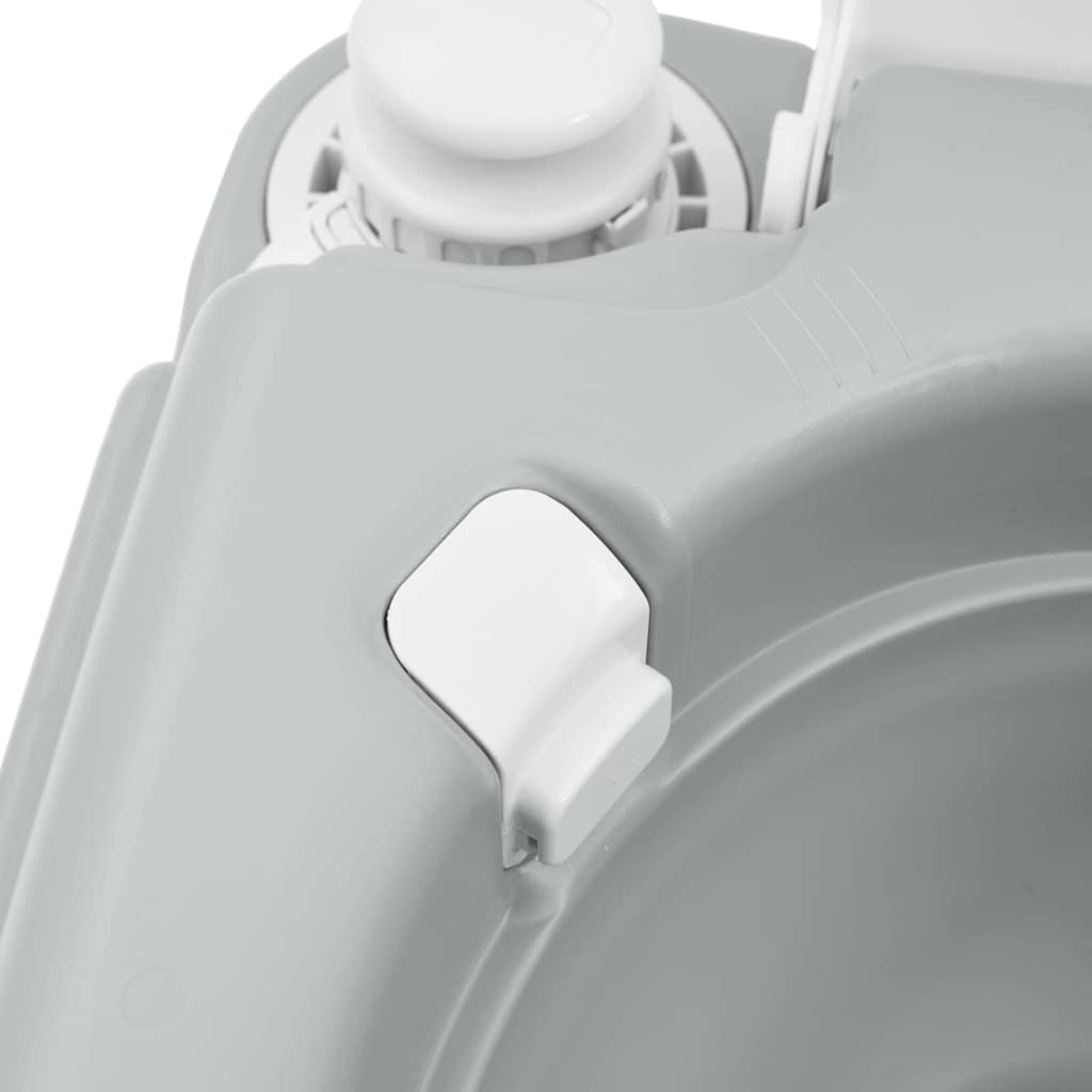 Camping-Toilette Grau 41.5 x 36.5 x 42 cm