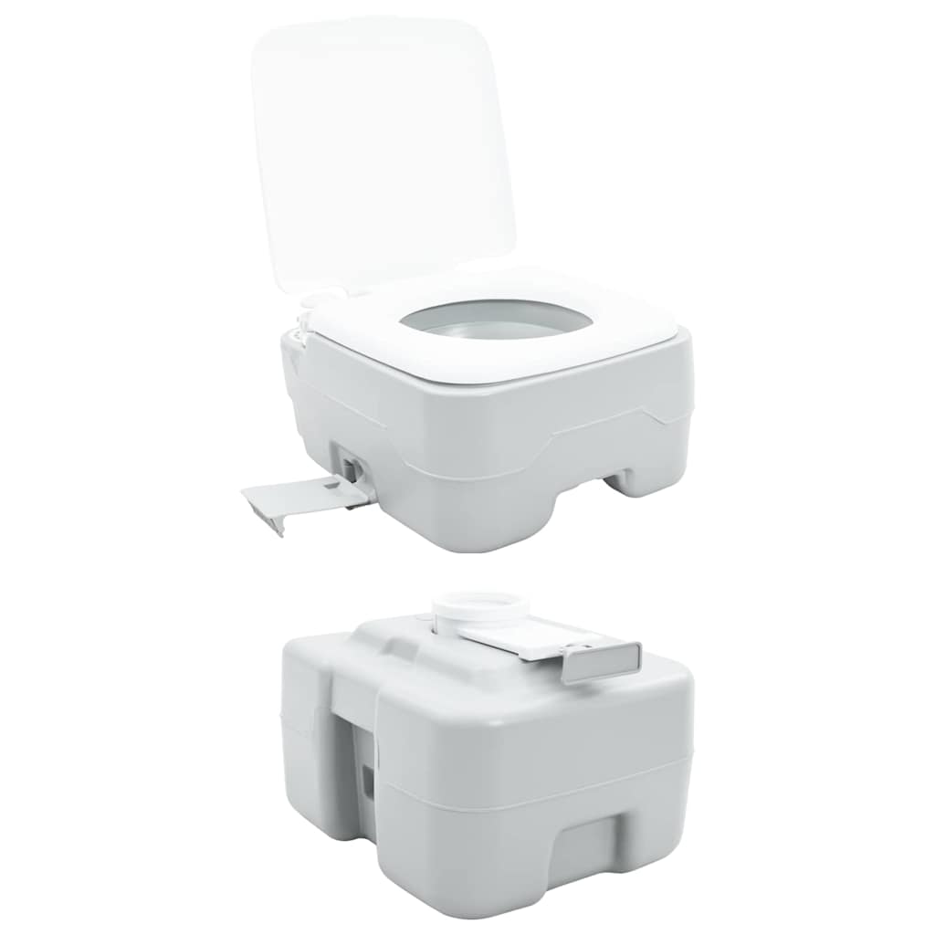 Camping-Toilette Grau 41.5 x 36.5 x 42 cm