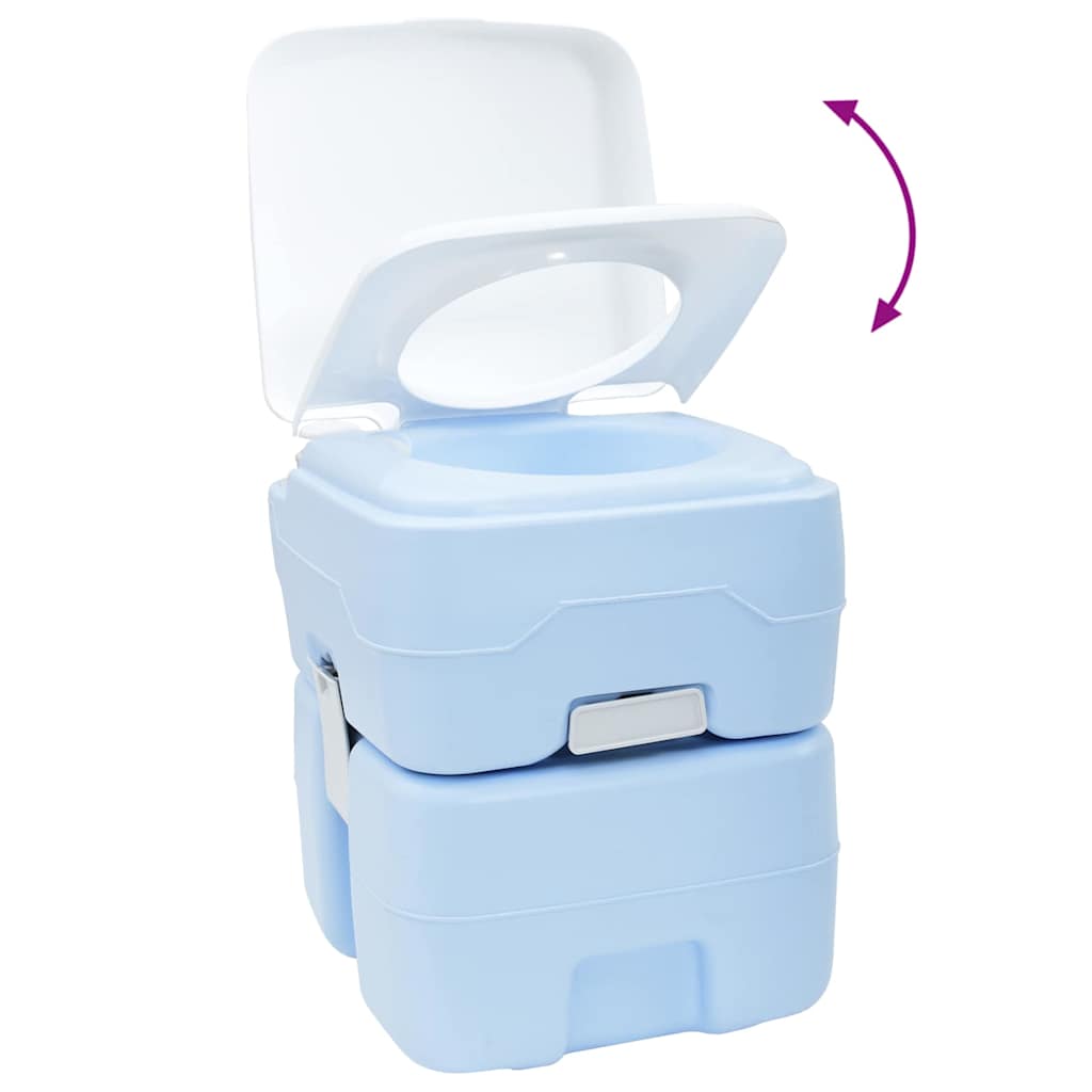 Camping-Toilette Blau 41.5 x 36.5 x 42 cm