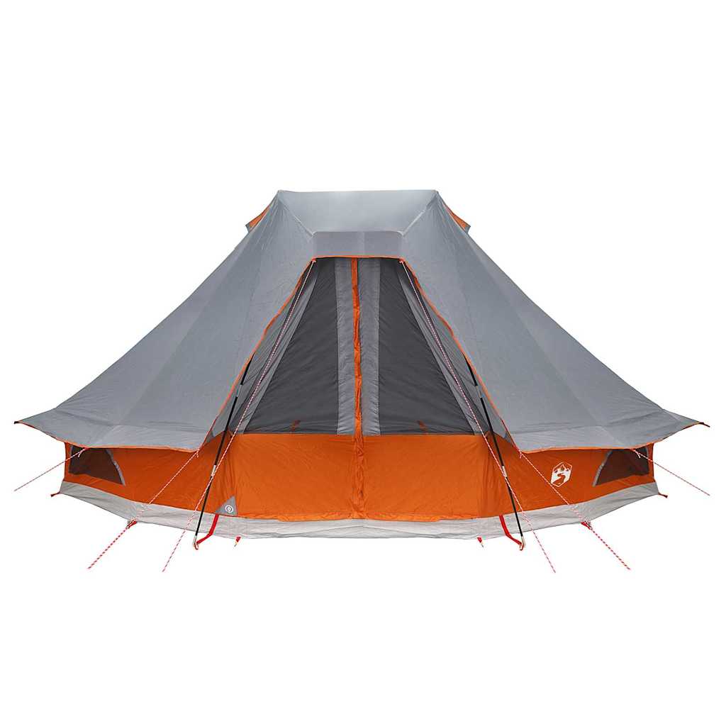 Familien-Tipi-Zelt Falten Grau, Orange 466 x 310 x 240 cm