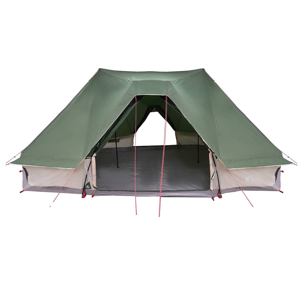 Familien-Tipi-Zelt Falten mit Dach Grün 680 x 430 x 270 cm