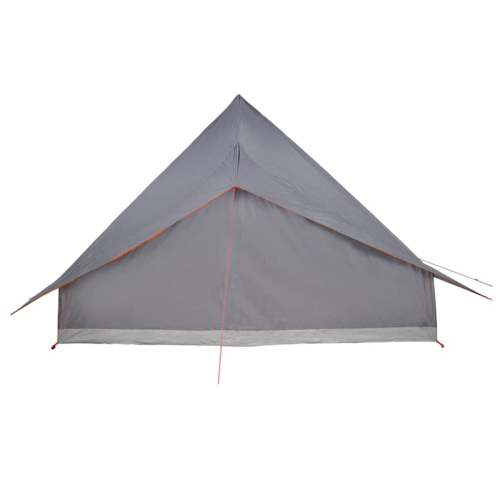 Familien-Tipi-Zelt mit Dach Grau, Orange 364 x 281 x 257 cm