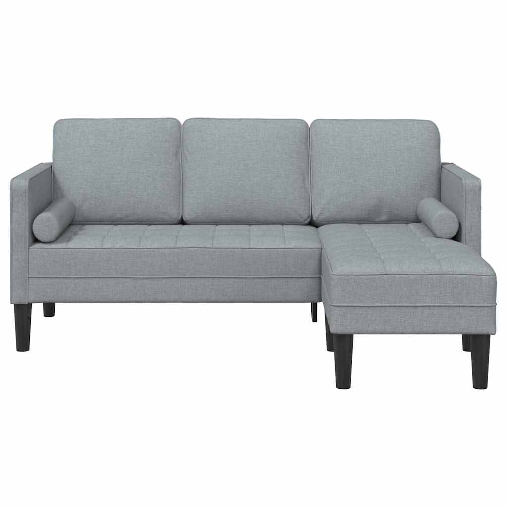 Sofa Set Hellgrau 173 x 131 x 67 cm Stoff