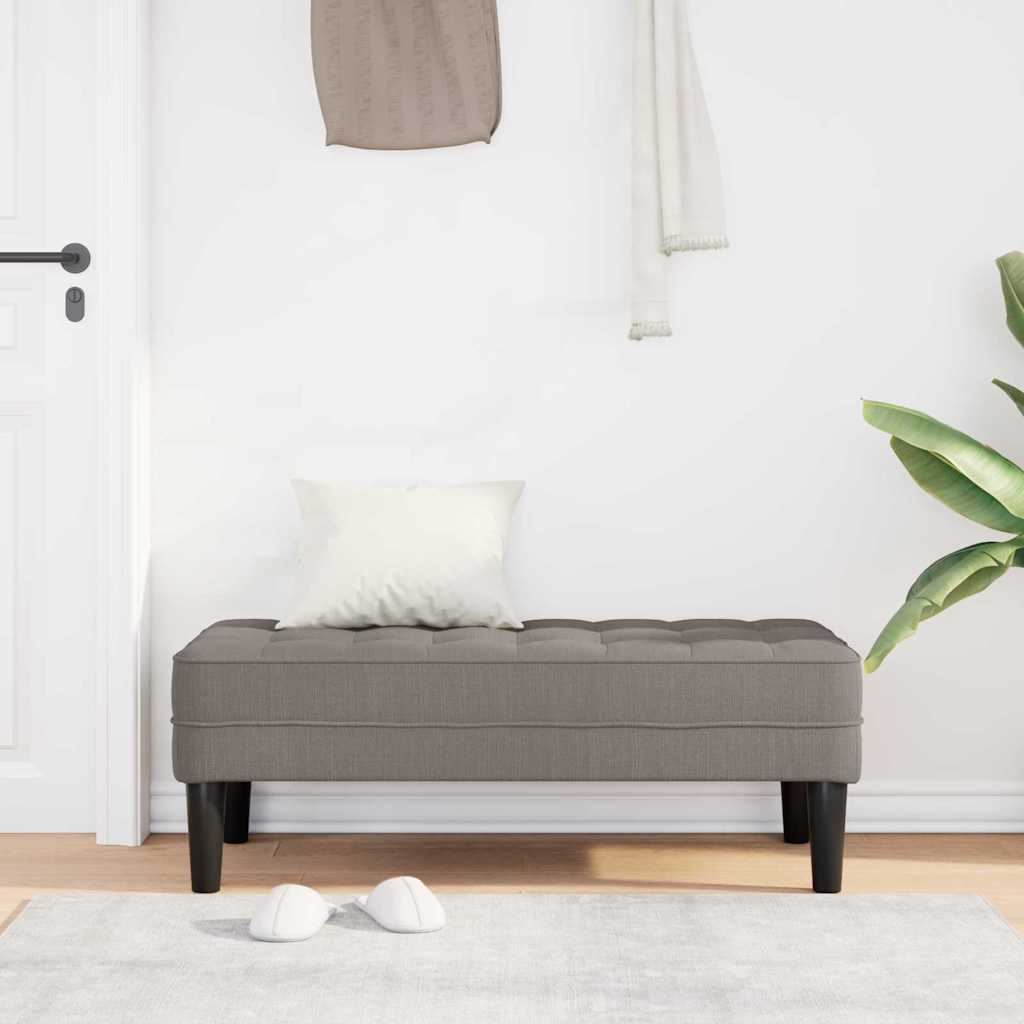Bank Taupe 113 x 57 x 39 cm Stoff