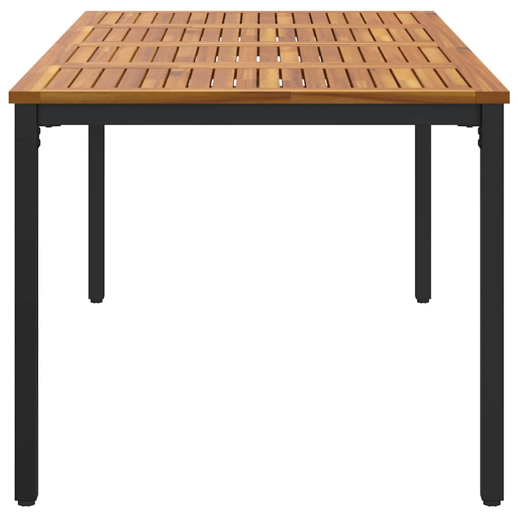 Gartentische Natur und Schwarz 200 x 90 x 75 cm
