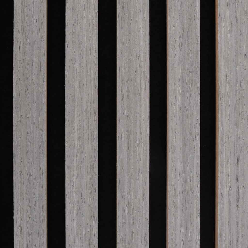 Akustik Wandpaneele 8 Stk. Lamellen 60,5x60 cm Eichenfurnier