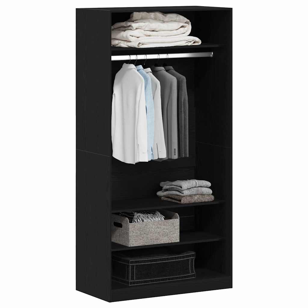 Kleiderschrank Schwarze Eiche 100 x 50 x 200 cm Holzwerkstoff