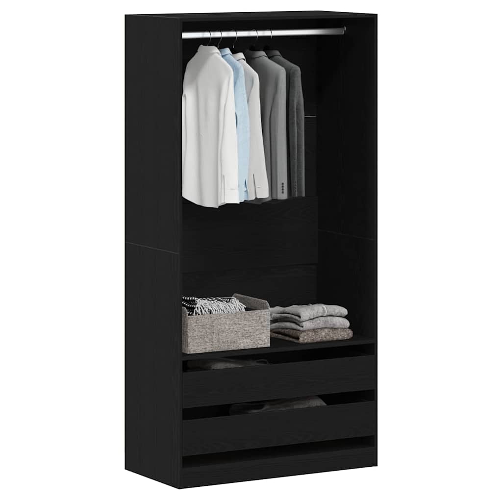 Kleiderschrank Schwarze Eiche 100 x 50 x 200 cm Holzwerkstoff