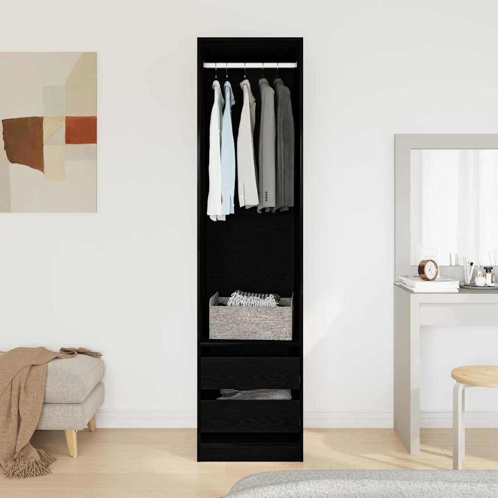 Kleiderschrank Schwarze Eiche 50 x 50 x 200 cm Holzwerkstoff