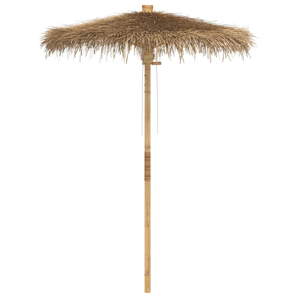 Tiki-Schirm mit Bananenblatt-Dach 150 cm Bambus