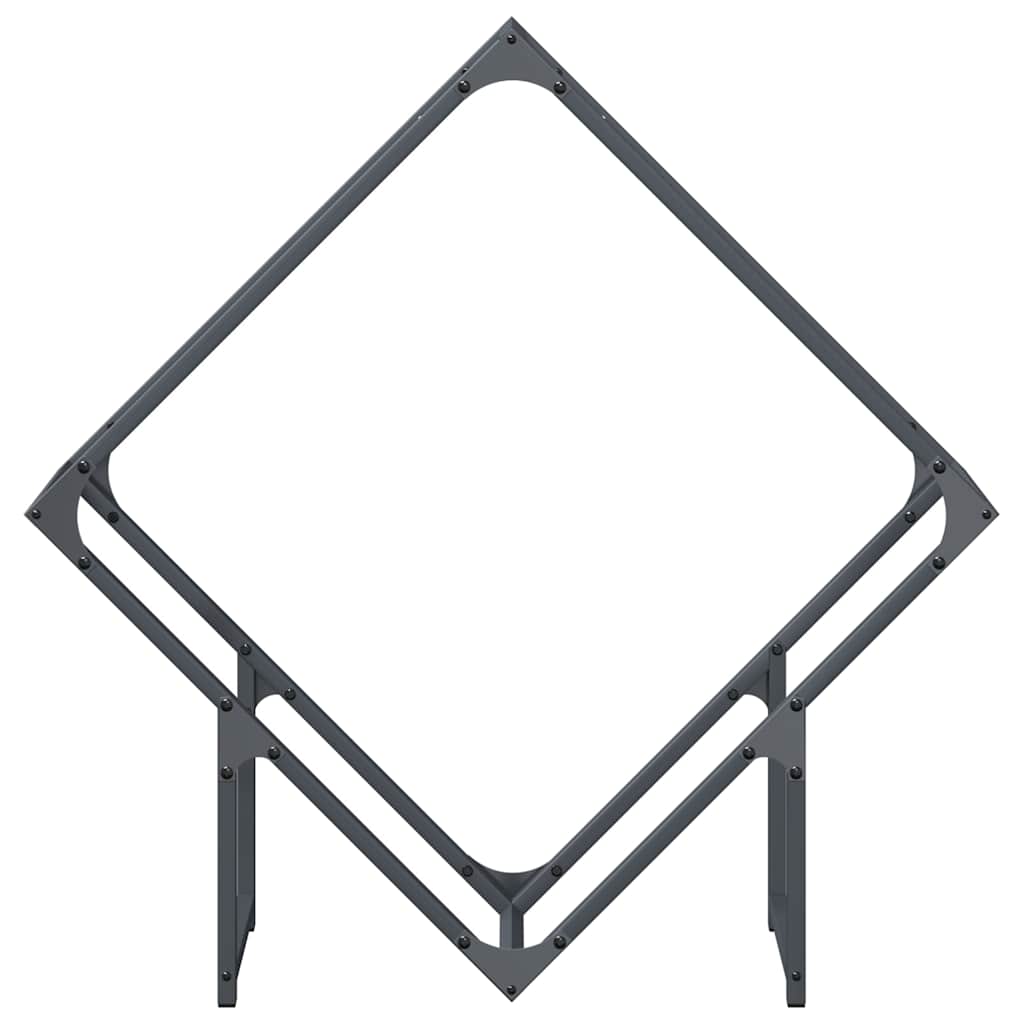 Brennholzregal Anthrazit 80x25x80 cm Kaltgewalzter Stahl