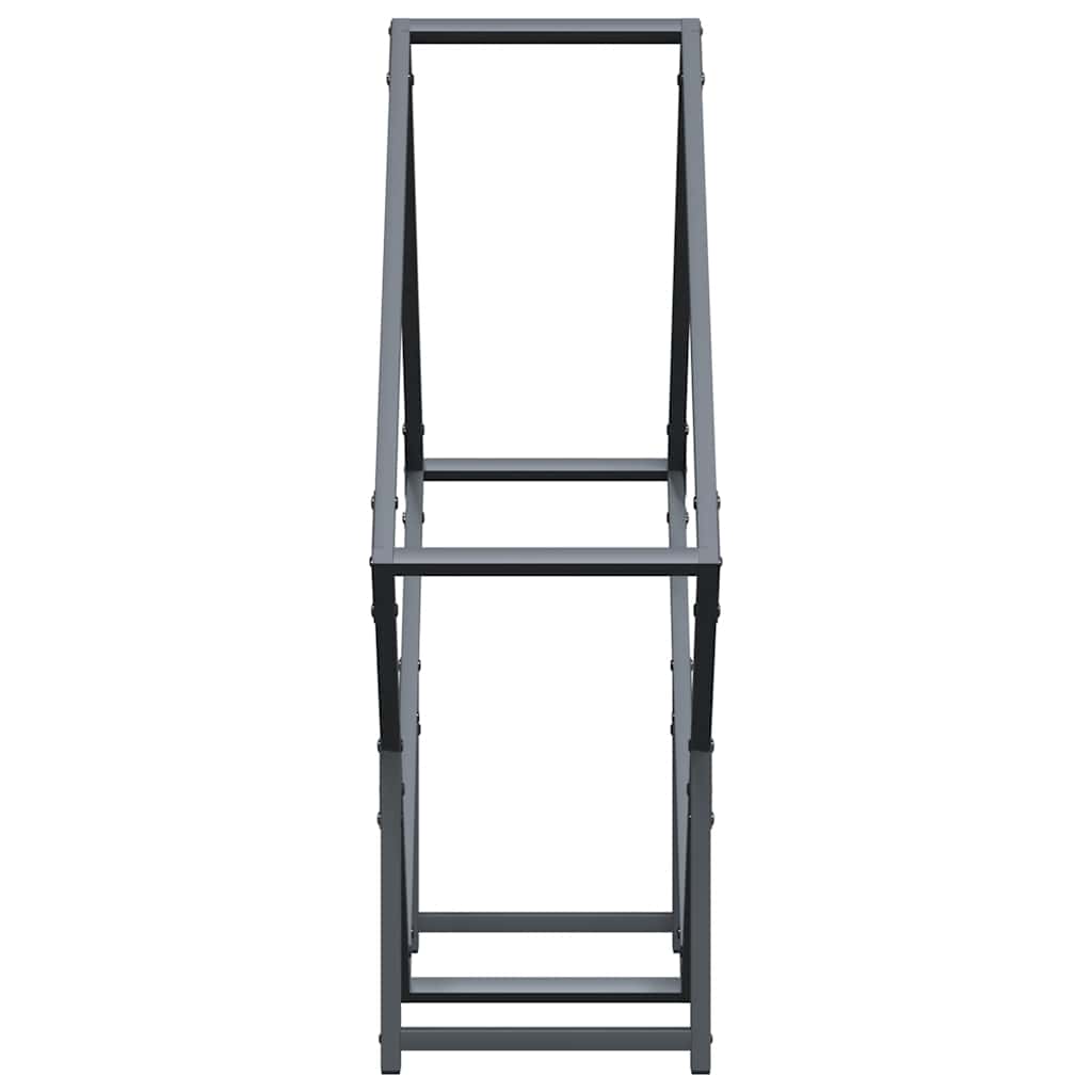 Brennholzregal Anthrazit 80x25x80 cm Kaltgewalzter Stahl