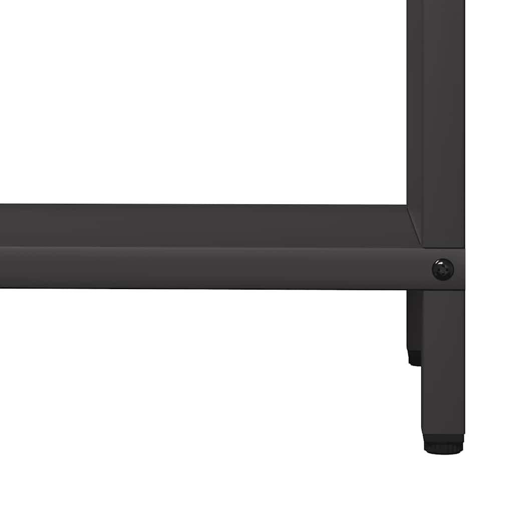 Brennholzregal Schwarz 60x25x90 cm Kaltgewalzter Stahl