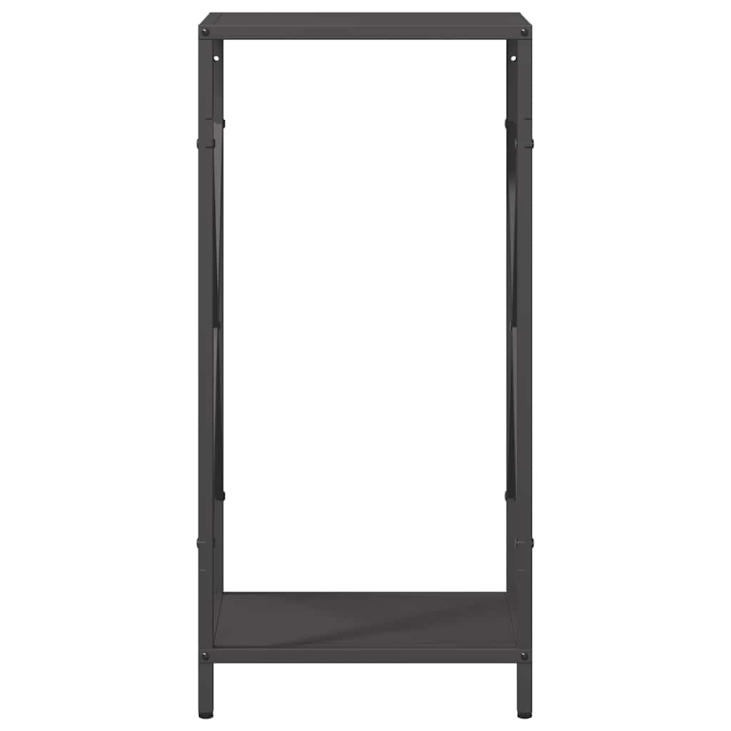 Firewood Rack Black 34x25x70 cm Cold-rolled steel