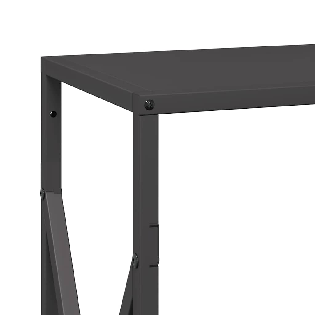 Firewood Rack Black 34x25x70 cm Cold-rolled steel
