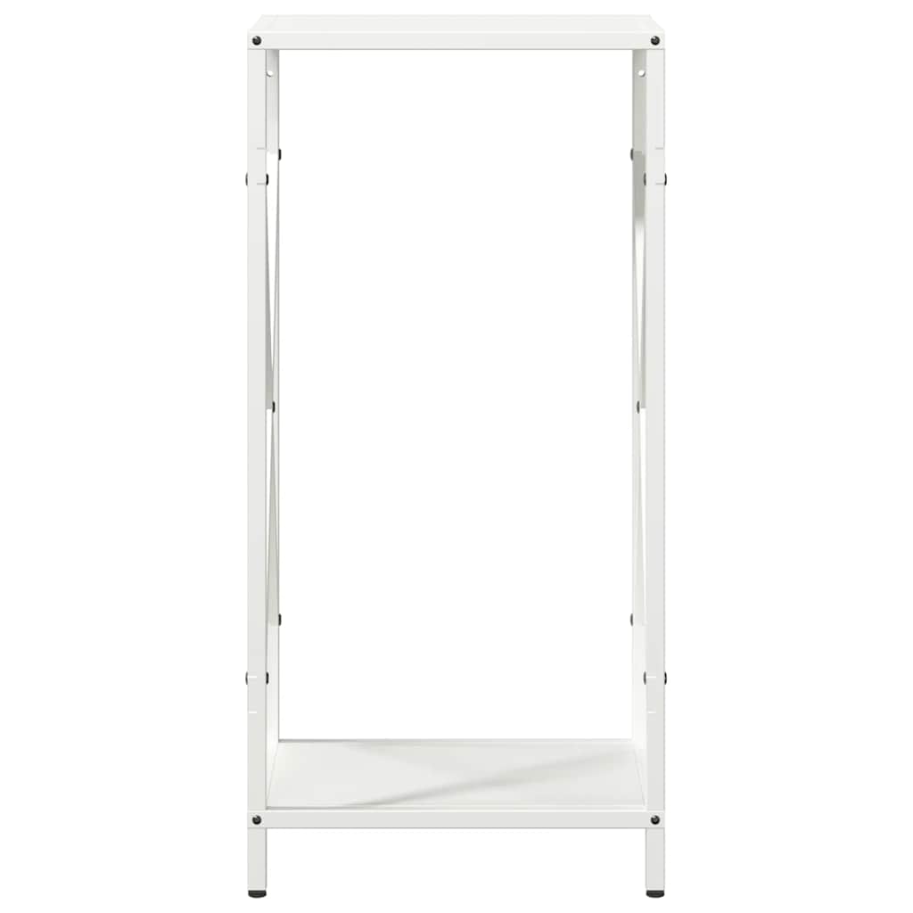 Brennholzregal Weiß 34x25x70 cm Kaltgewalzter Stahl