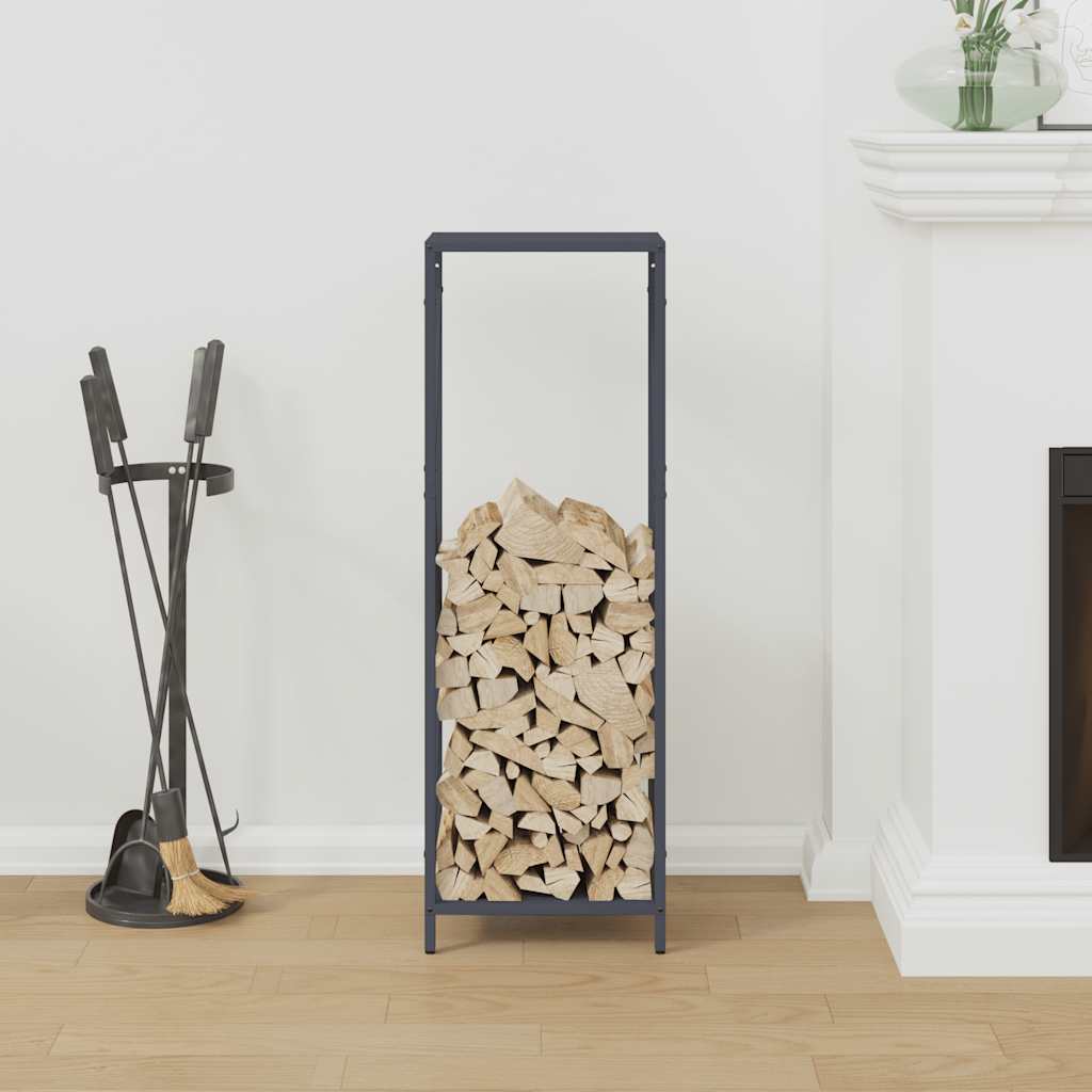 Firewood Rack Anthracite 34x25x100 cm Cold-rolled Steel