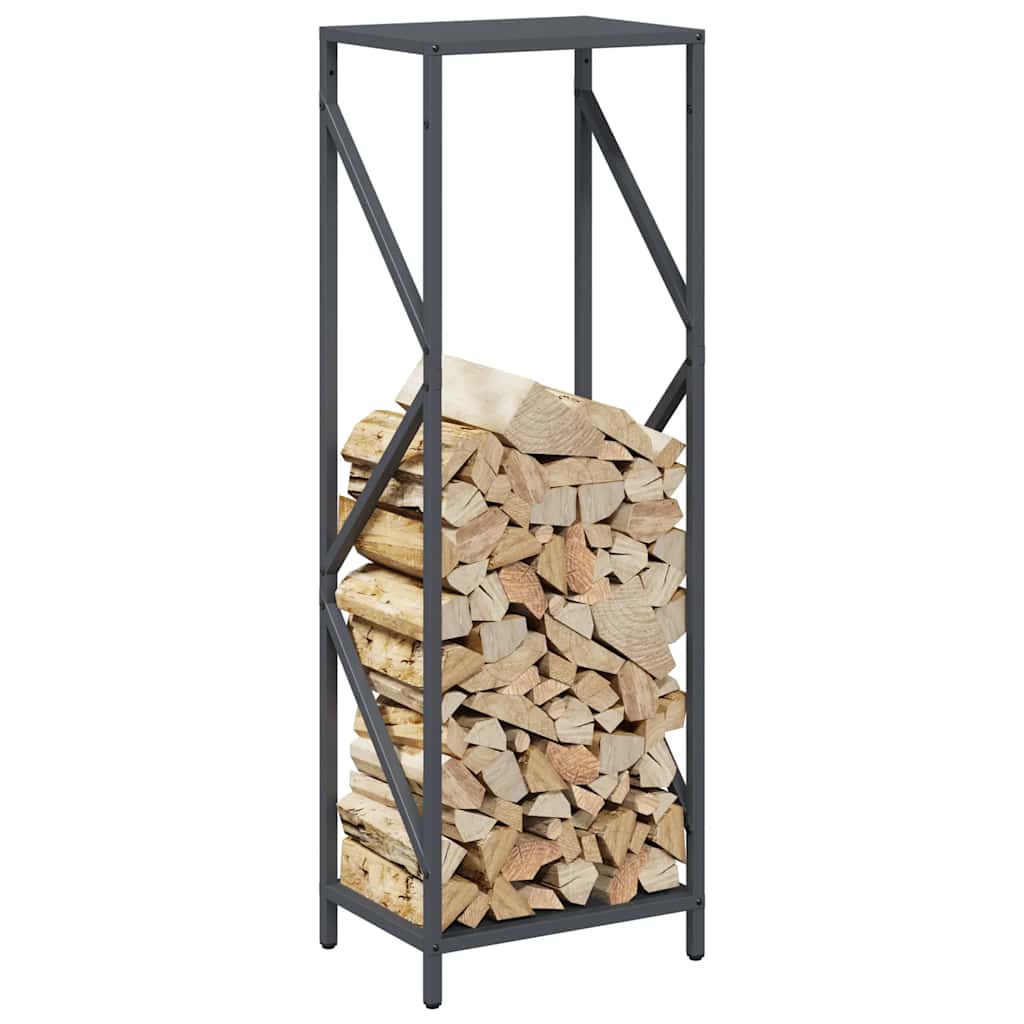 Firewood Rack Anthracite 34x25x100 cm Cold-rolled Steel