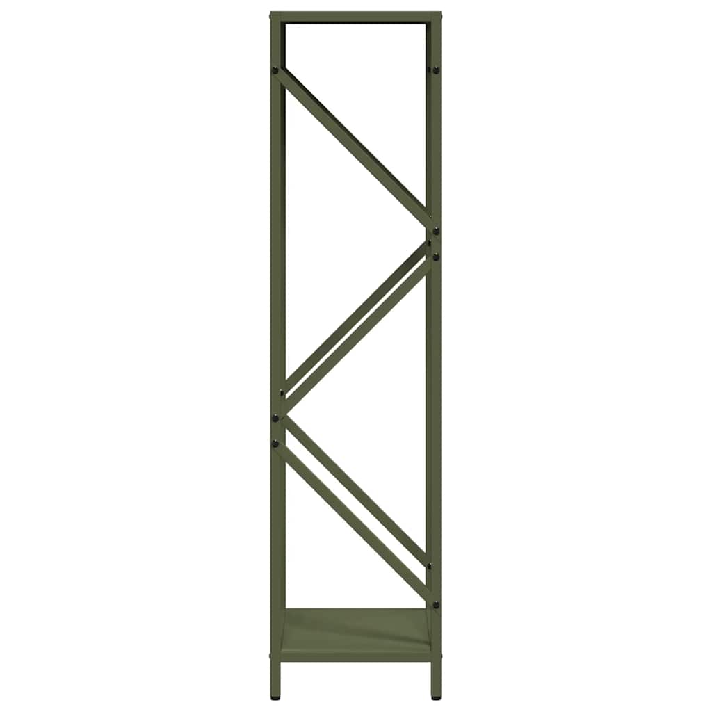 Firewood Rack Olive Green 34x25x100 cm Cold-rolled Steel