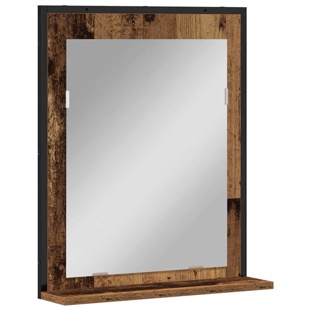 Badezimmer Spiegel Altholz 50 x 12 x 60 cm Holzwerkstoff