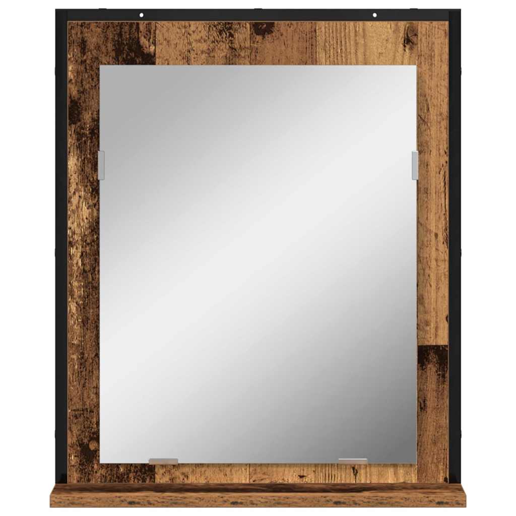 Badezimmer Spiegel Altholz 50 x 12 x 60 cm Holzwerkstoff