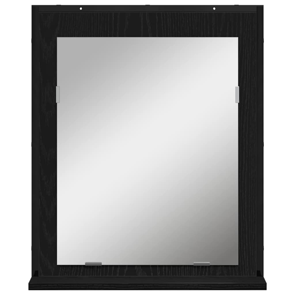 Badezimmer Spiegel Schwarze Eiche 50 x 12 x 60 cm Holzwerkstoff