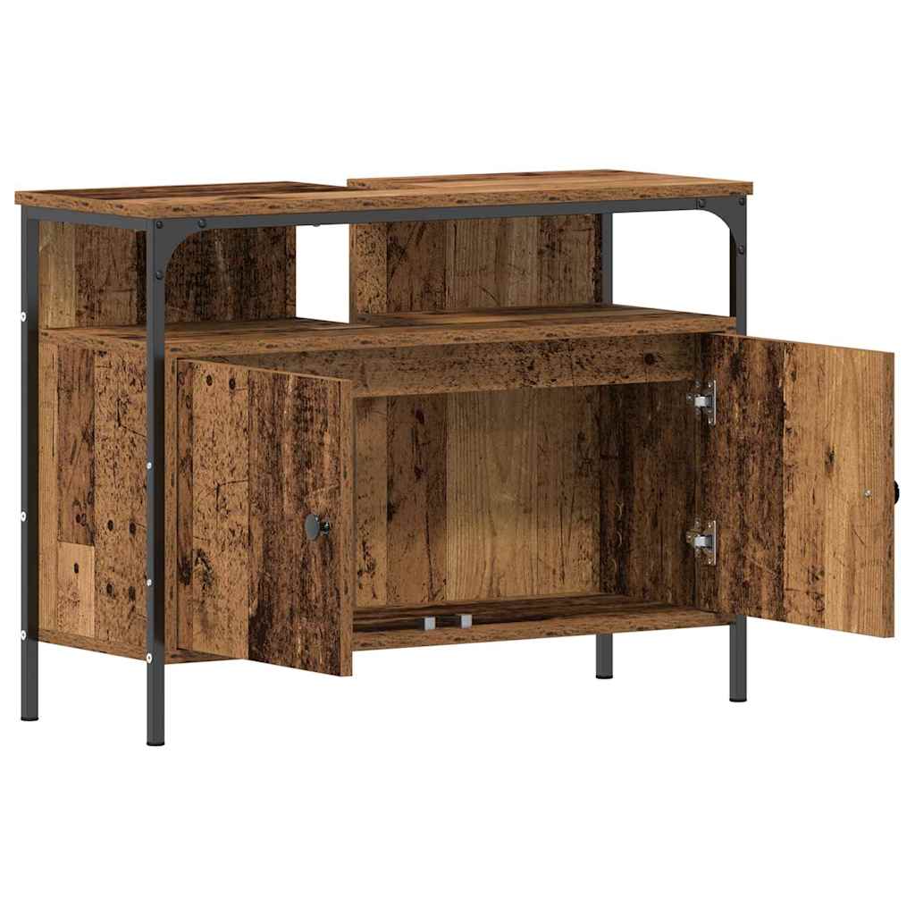 Badezimmerspiegelschrank Altholz 60 x 16 x 60 cm Holzwerkstoff
