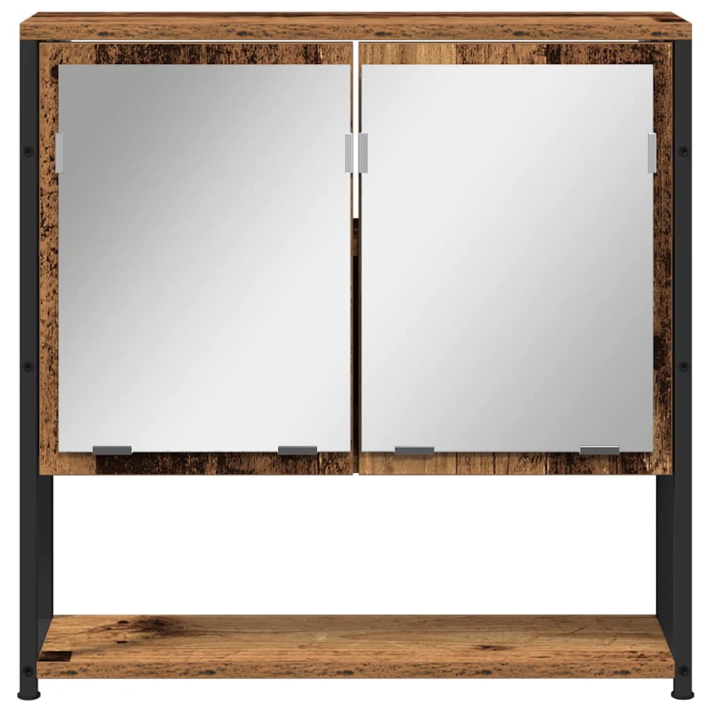 Badezimmerspiegelschrank Altholz 60 x 16 x 60 cm Holzwerkstoff