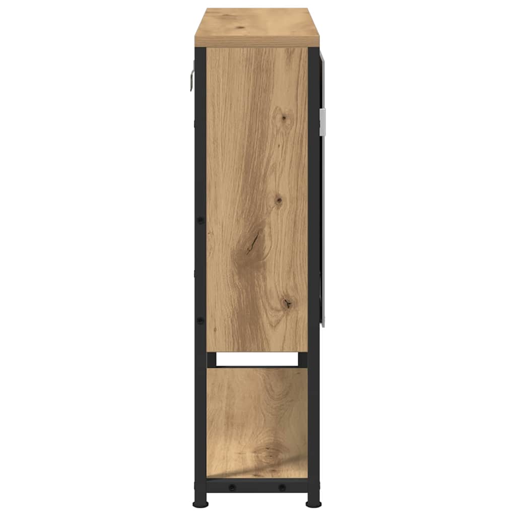 Badezimmerspiegelschrank Eiche handwerklich 60 x 16 x 60 cm