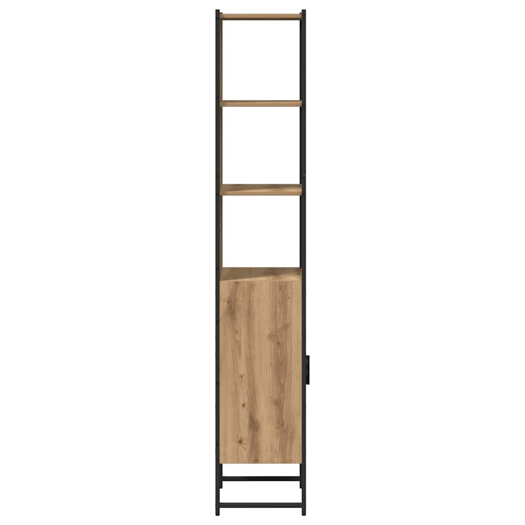 Badezimmer Schrank Eiche handwerklich 33 x 33 x 185.5 cm