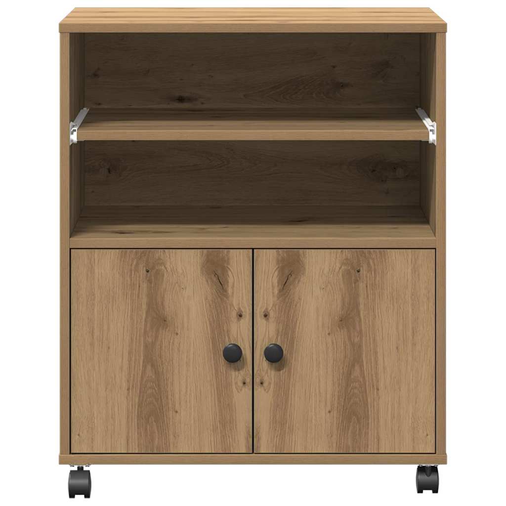 Druckerständer Eiche handwerklich 60 x 48 x 74 cm Holzwerkstoff